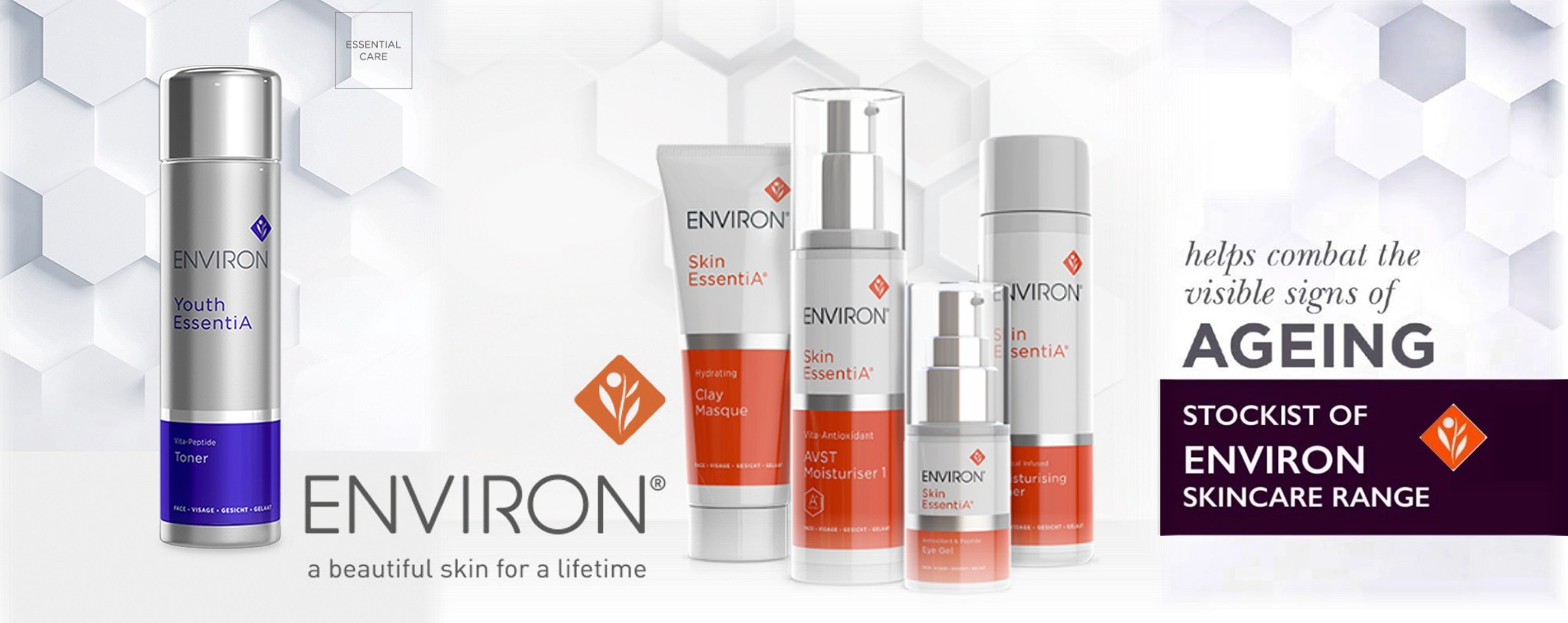 Combat visible signs of aging with Environ vitamin, collagen and purifying beauty treatments, a beautiful skin for a lifetime, from Catherine's Laser & Beauty Salon, Letterkenny, County Donegal, Ireland  - cutting edge cosmetics