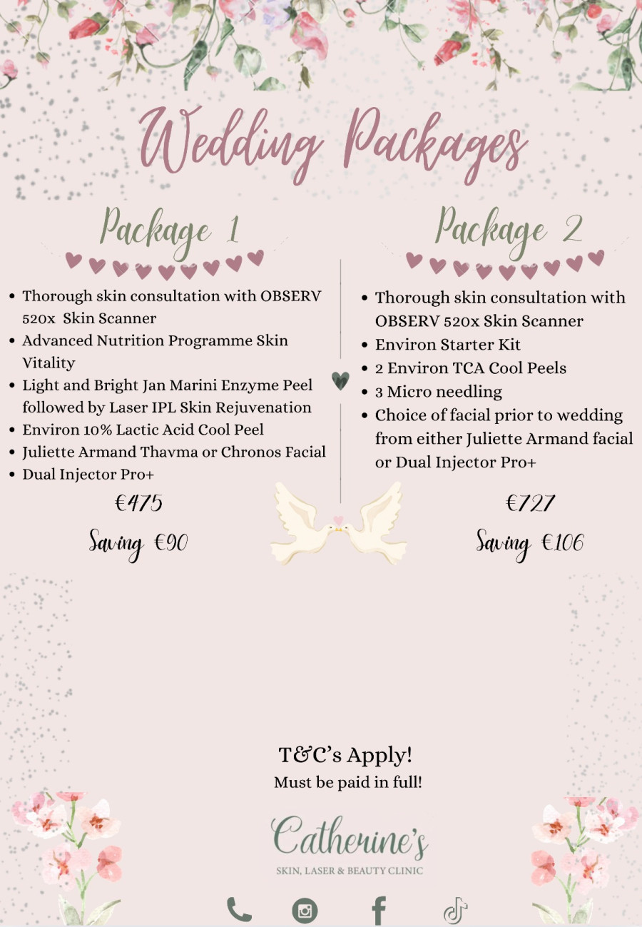 Wedding packages Special Offers from Catherine's Skin, Laser & Beauty Salon, Donegal, Ireland Wedding packages Special Offers from Catherine's Skin, Laser & Beauty Salon, Donegal, Ireland
